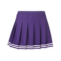 Girl's Poise Pleated Cheer Skirt W/ 5-Stripe Trim